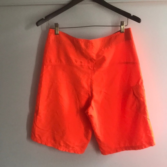 NWT Hurley Neon Orange Board Shorts Sz 30 or 31 - Picture 7 of 8